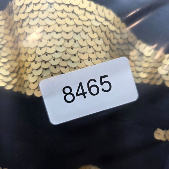 Womens Outlander Evening Gold & Black Sequin Zebra Print Bodycon Dress Size S - Picture 9 of 9